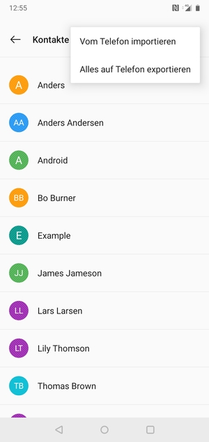 Wählen Sie Alles auf Telefon exportieren
