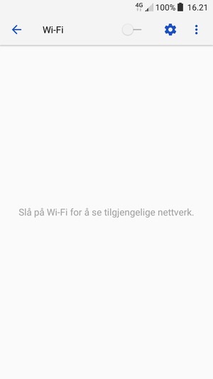 Slå på Wi-Fi
