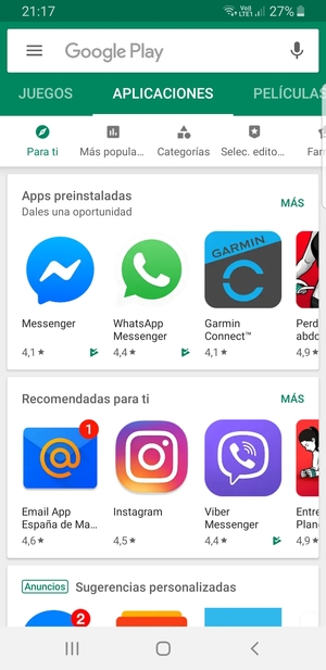 Seleccione la barra de Búsqueda