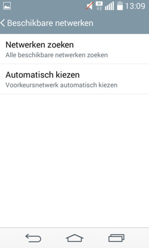 Selecteer Netwerken zoeken