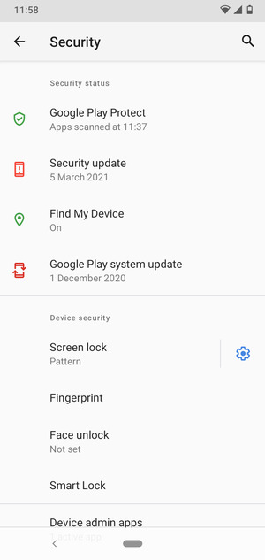 Your phone is now secure with a screen lock