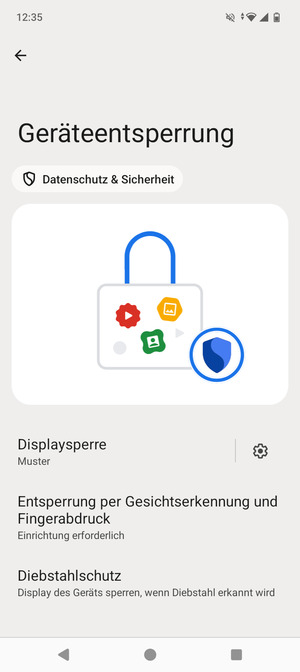 Ihr Handy ist jetzt mit einer Bildschirmsperre gesichert