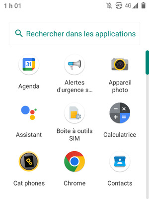 Sélectionnez Contacts