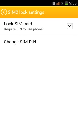 Select Change SIM PIN
