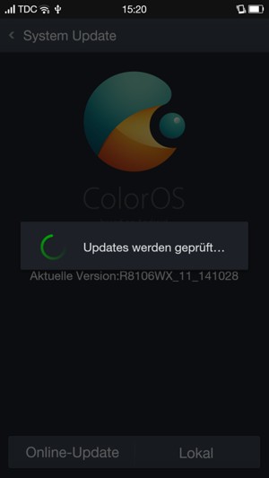 Warten Sie, bis die Suche abgeschlossen ist