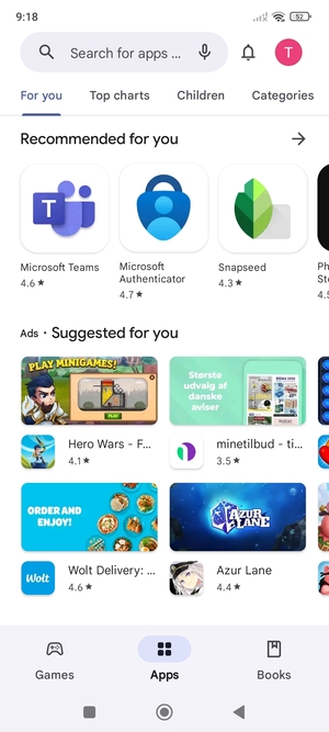 Select the Search bar