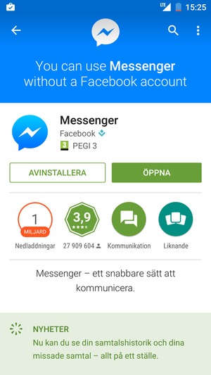 Välj ÖPPNA