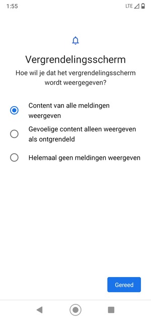 Selecteer uw voorkeursoptie en selecteer Gereed