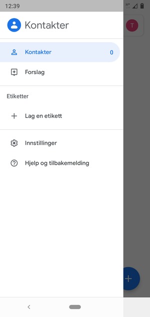Velg Innstillinger