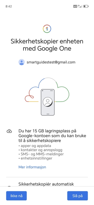 Velg Slå på