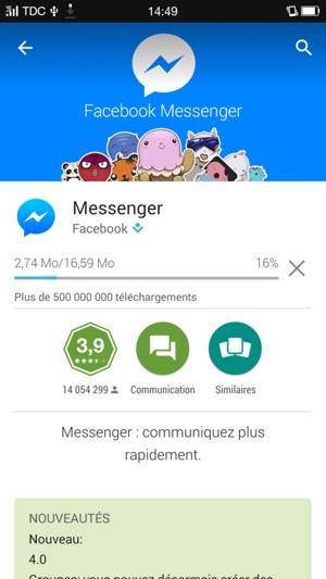 Veuillez attendre la fin de la procédure d'installation