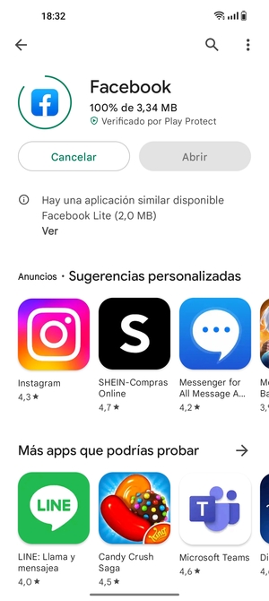 Espere a que el proceso de instalación finalice