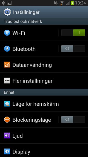 Välj Fler inställningar