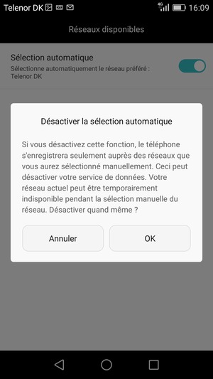 Sélectionnez OK