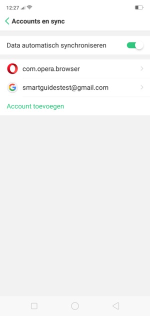 Selecteer uw Google-account