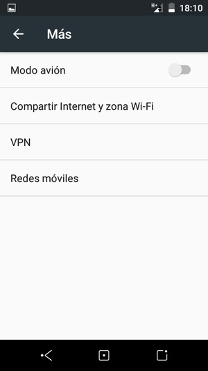 Seleccione Redes móviles