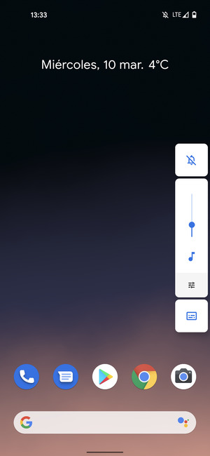Seleccione Silencio para cambiar al modo de Sonido otra vez