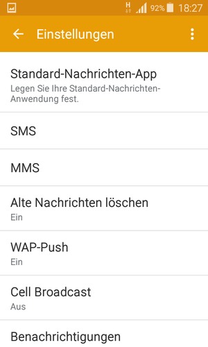 Wählen Sie SMS