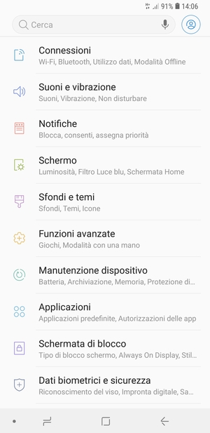 Seleziona Connessioni