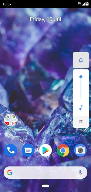 Continue to press to take the volume down to the required level