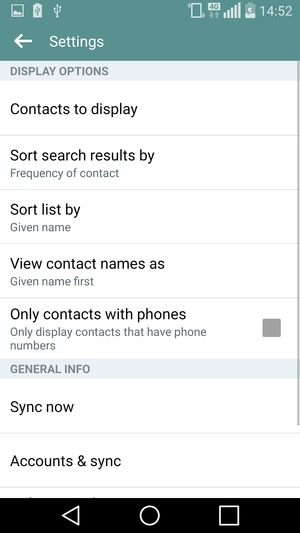 Select Accounts & sync