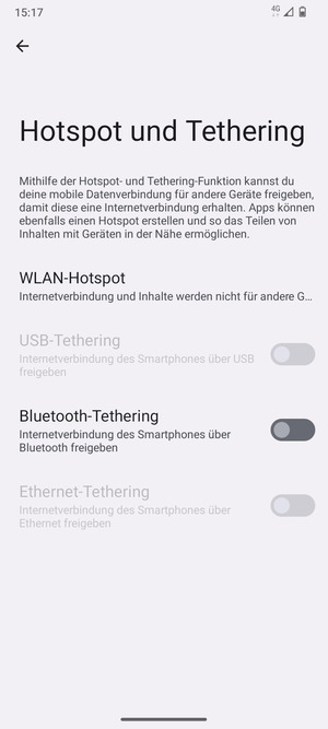 Wählen Sie WLAN-Hotspot