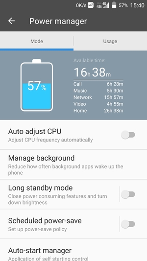Turn on Auto adjust CPU