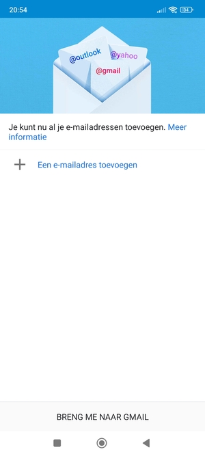 Selecteer Een e-mailadres toevoegen