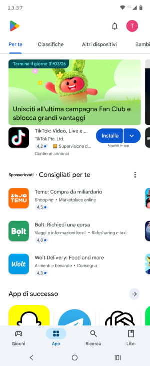 Seleziona Ricerca
