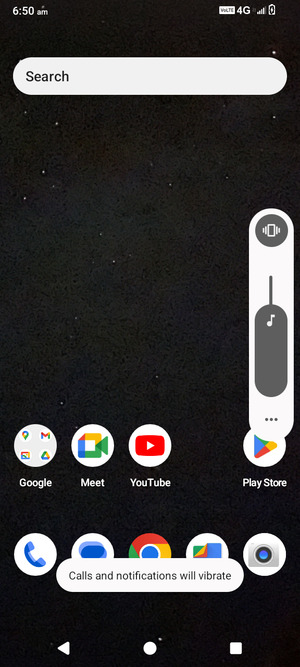 Select Vibrate to change to vibration mode