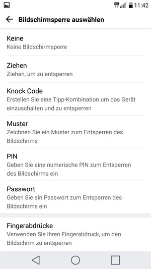 Wählen Sie Muster