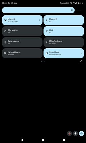 Slå av Wifi og Bluetooth