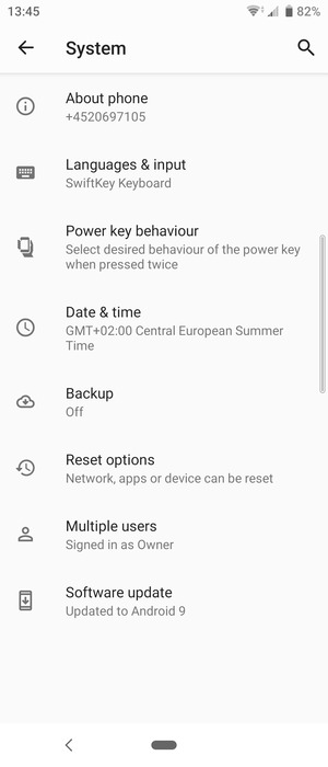 Select Backup