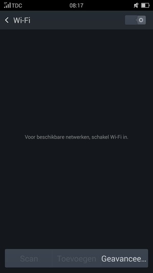 Schakel Wi-Fi in