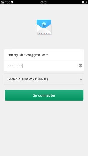 Saisissez votre adresse Gmail ou Hotmail et votre mot de passe. Appuyez sur Se connecter