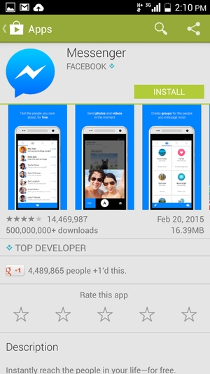 Select INSTALL