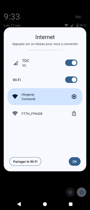 Désactiver le Wi-Fi