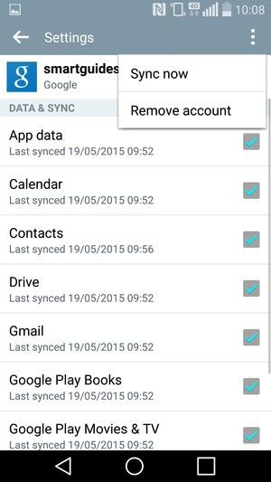 Select Sync now