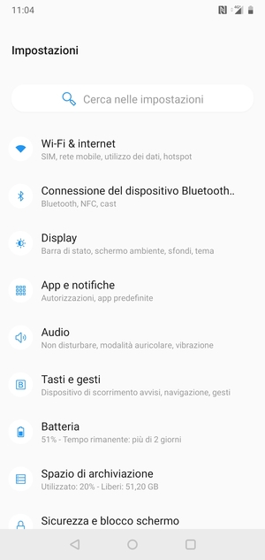Seleziona Wi-Fi & internet