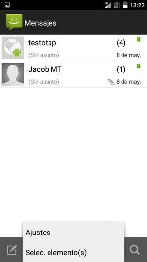 Seleccione Ajustes