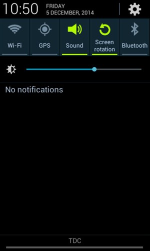 Select Sound to change to vibration mode 