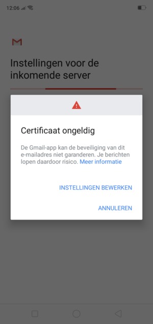 Selecteer INSTELLINGEN BEWERKEN