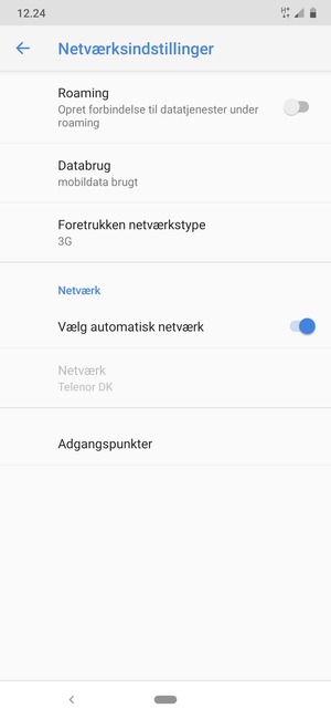 Scroll til og vælg Adgangspunkter