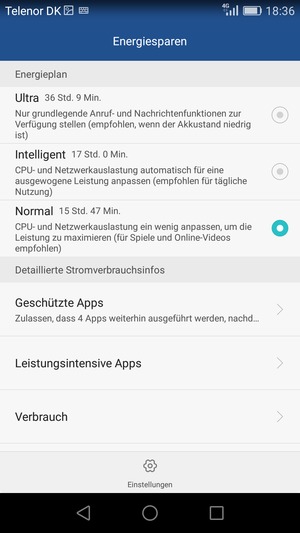 Scrollen Sie und wählen Sie Intelligent