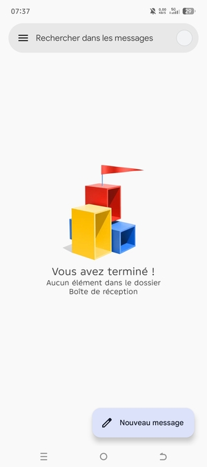 Votre messagerie Gmail est prête à l'emploi