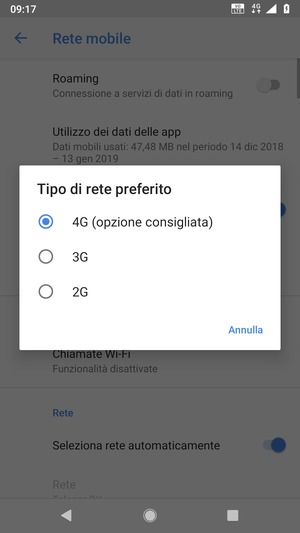 Seleziona la tua opzione preferita