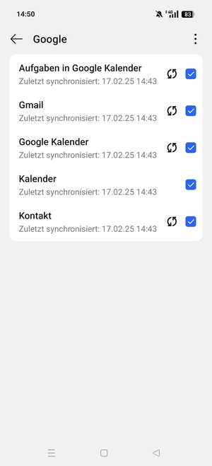 Wählen Sie die Menü-Taste