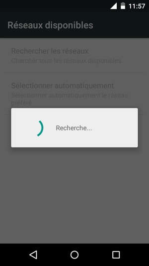Veuillez attendre la fin de la recherche