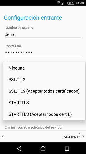 Seleccione Ninguna y luego seleccione SIGUIENTE