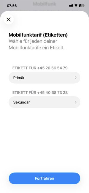 Wählen Sie Fortfahren